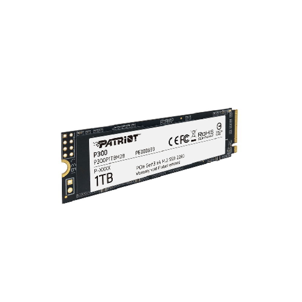 PATRIOT P300, 001TB M2/2280 PCIe3x4/NVMe 2100/1650MBs