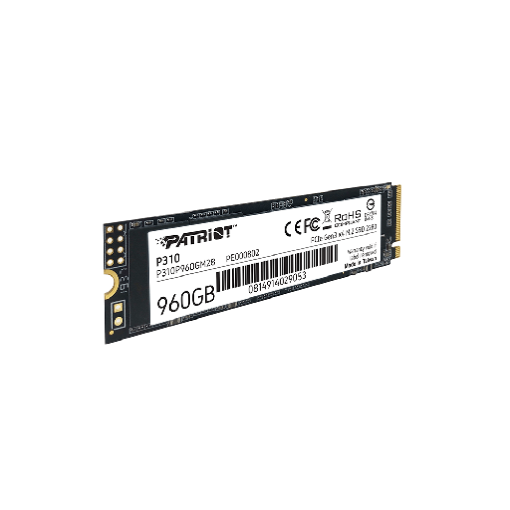 PATRIOT P310, 960GB M2/2280 PCIe3x4/NVMe 2100/1800MBs