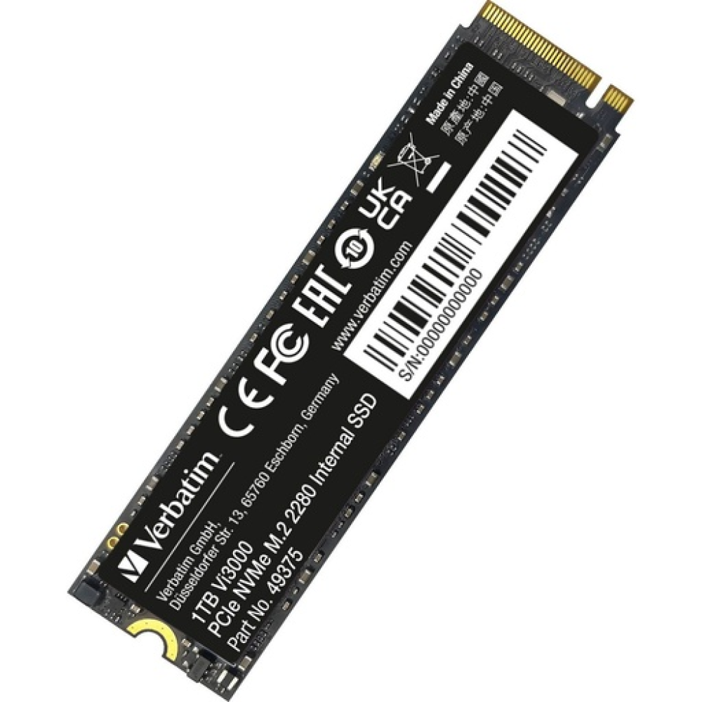 Verbatim Vi3000 PCle SSD 256GB M.2 NVMe PCI Express 3.0